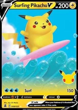 Surfing Pikachu V (CEL 008)