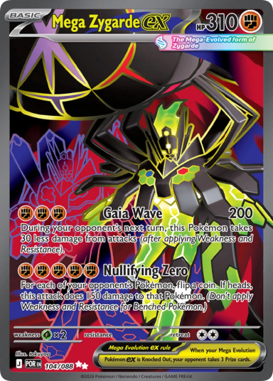 Mega Zygarde ex (POR 104)