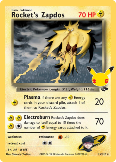 Rocket's Zapdos (CEL GC 15)