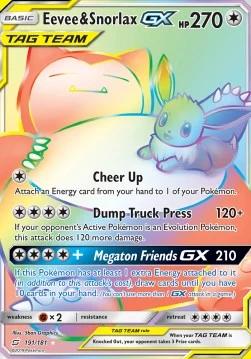 Eevee & Snorlax GX (TEU 191)