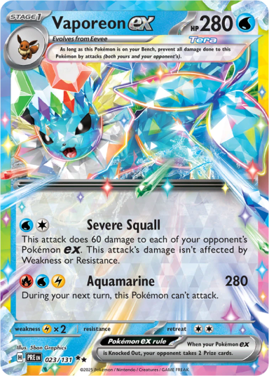 Vaporeon ex (PRE 023)