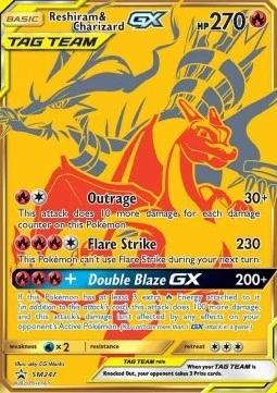 Reshiram & Charizard GX (SM 247)