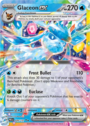 Glaceon ex (PRE 026)