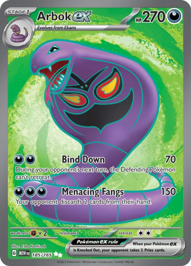 Arbok ex - 185/165