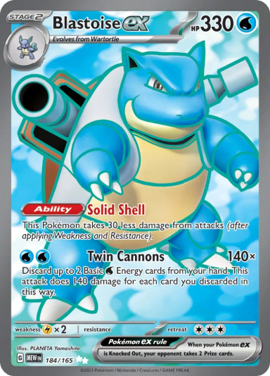Blastoise ex - 184/165