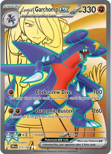 Cynthia's Garchomp ex - 215/182