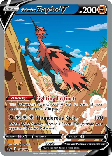 Galarian Zapdos V (Alternate Full Art)