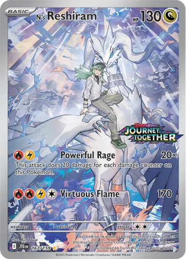 N's Reshiram - 167/159 (Journey Together Stamped)