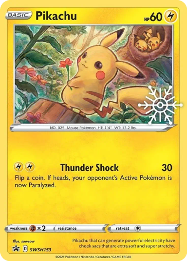Pikachu - SWSH153 (Holiday Calendar)
