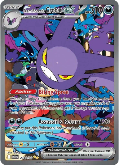 Team Rocket's Crobat ex - 234/182