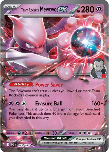 Team Rocket's Mewtwo ex - 081/182