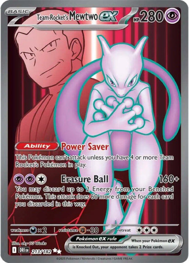 Team Rocket's Mewtwo ex - 213/182