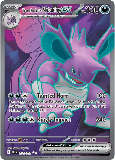 Team Rocket's Nidoking ex - 216/182
