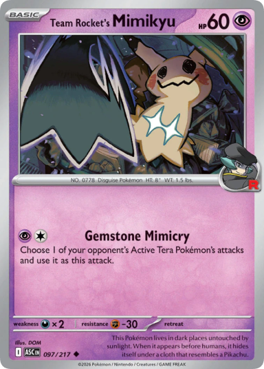 Team Rocket's Mimikyu (ASC 097)