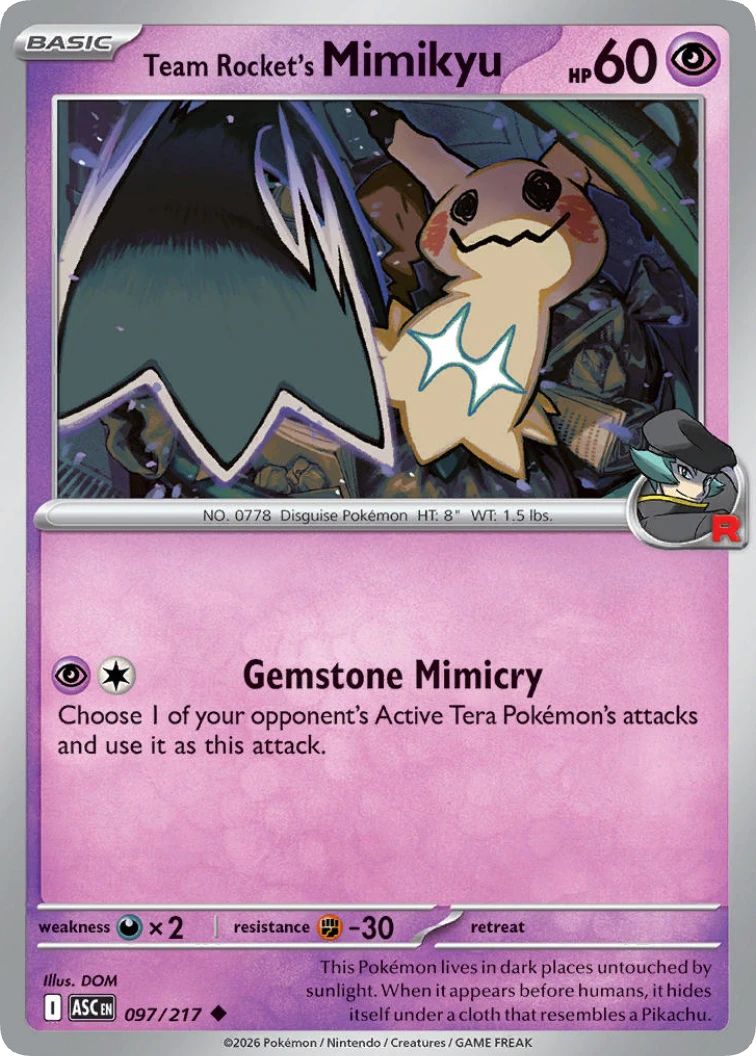 Team Rocket's Mimikyu (ASC 097)